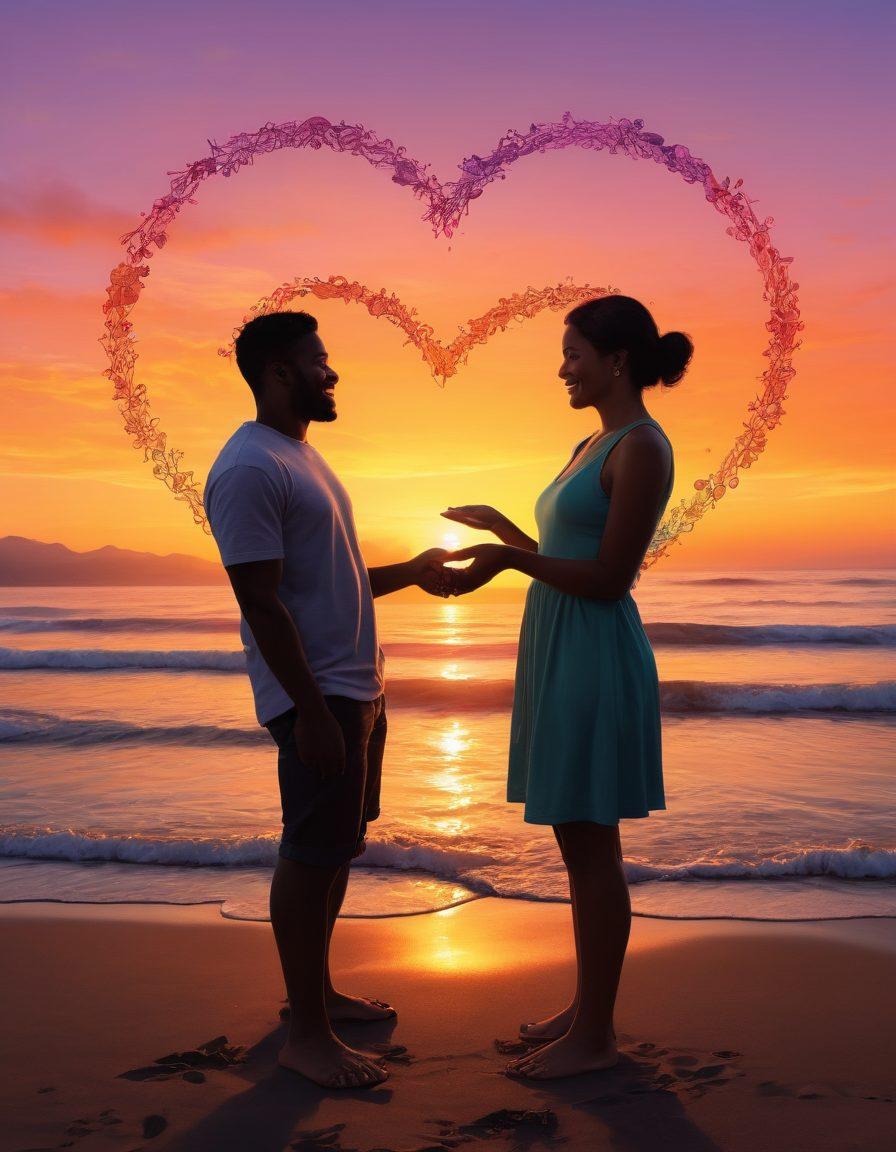 A vibrant, interconnected web of diverse individuals engaged in various bonding activities, such as sharing stories, laughing, and collaborating on projects, against a warm sunset backdrop. Emphasize warmth, inclusion, and community spirit, with colorful symbols of connection like hearts and links woven throughout. The scene should be dynamic and inviting, drawing viewers into a realm of friendship and shared experiences. super-realistic. vibrant colors. sunset background.